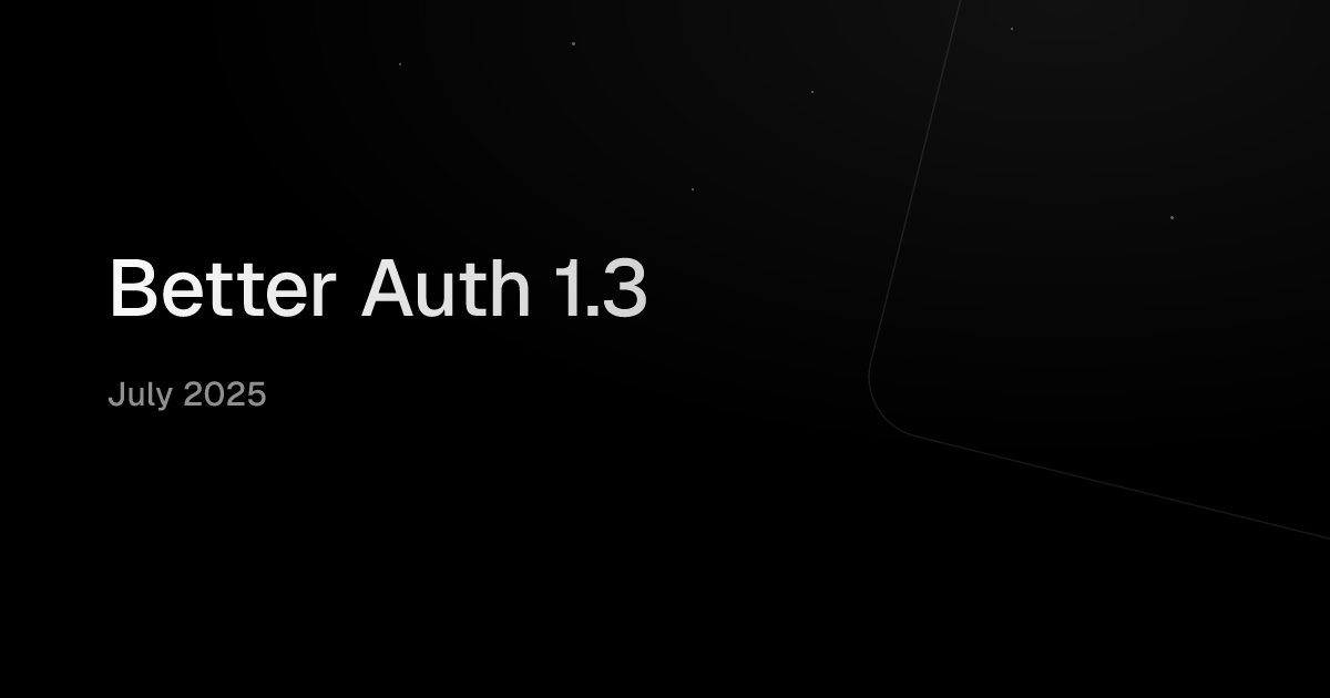 Better Auth 1.3