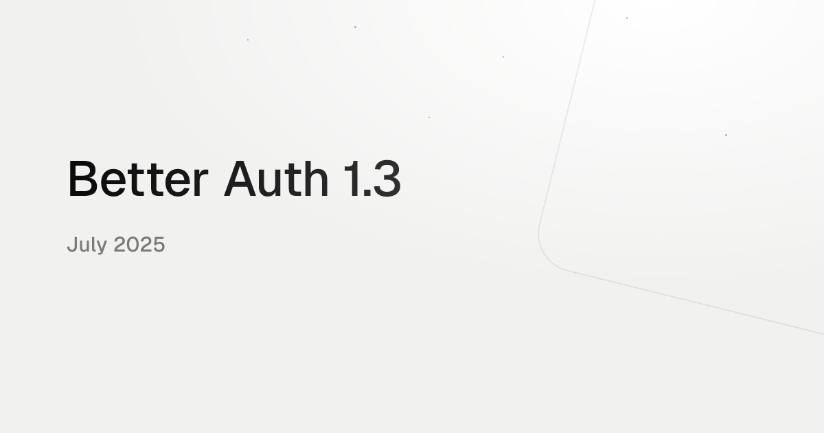 Better Auth 1.3