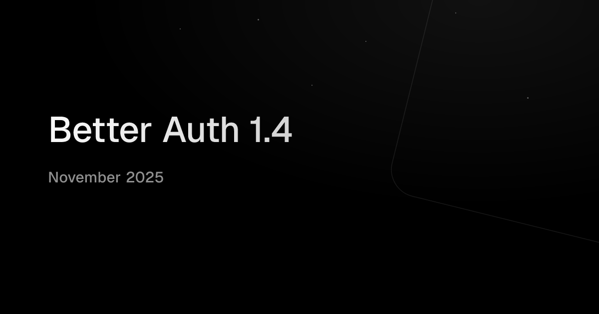 Better Auth 1.4