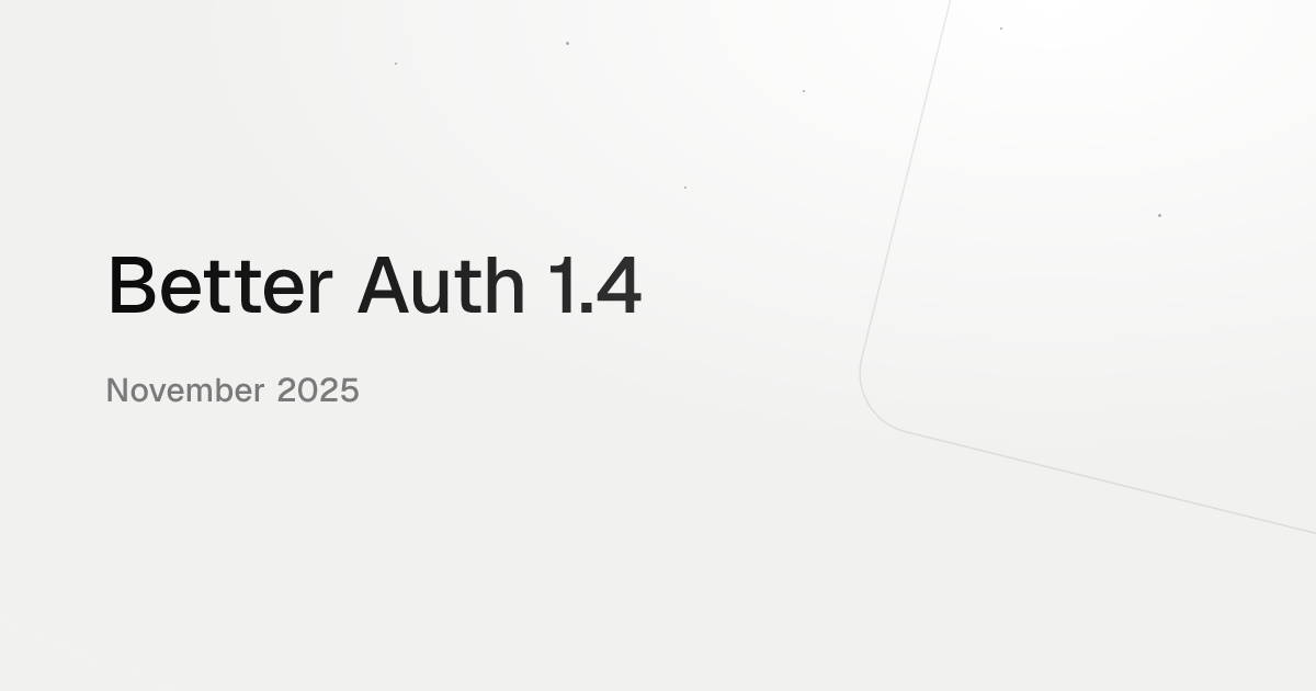Better Auth 1.4