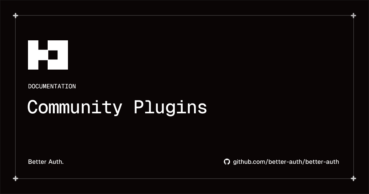 Community Plugins | Better Auth