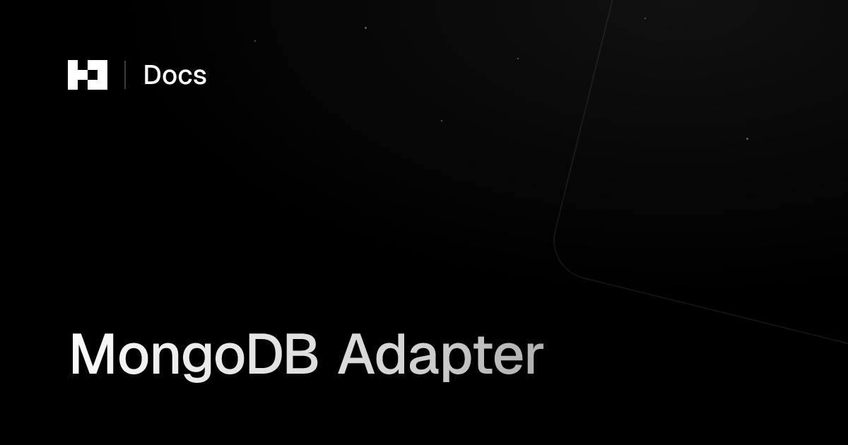 MongoDB Adapter | Better Auth