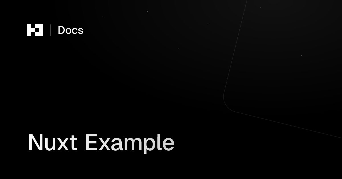Nuxt Example | Better Auth